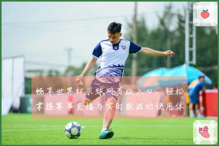 畅享世界杯买球网页版入口，轻松掌握赛事直播与实时数据的使用体验